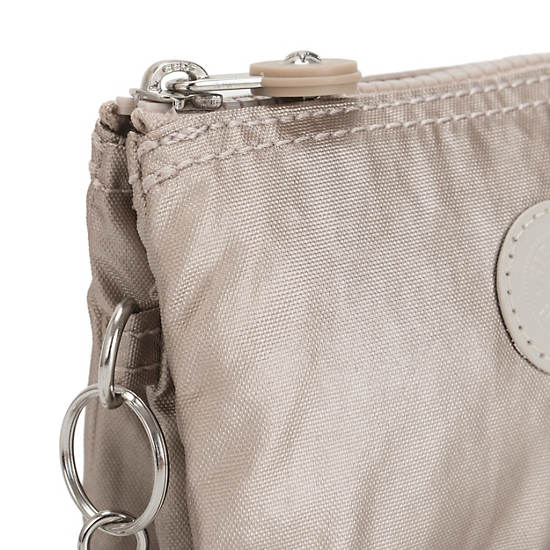 Kipling Creativity Small Metallic Pouch Tassen Beige | BE 2108CT